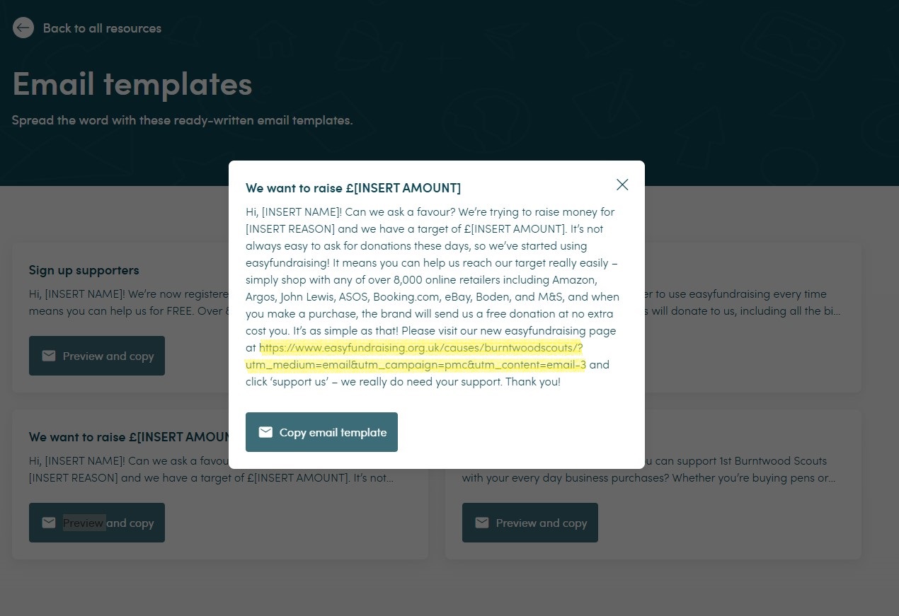 example ef email you can send 